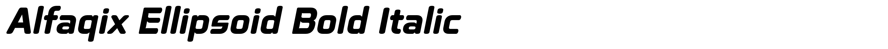 Alfaqix Ellipsoid Bold Italic